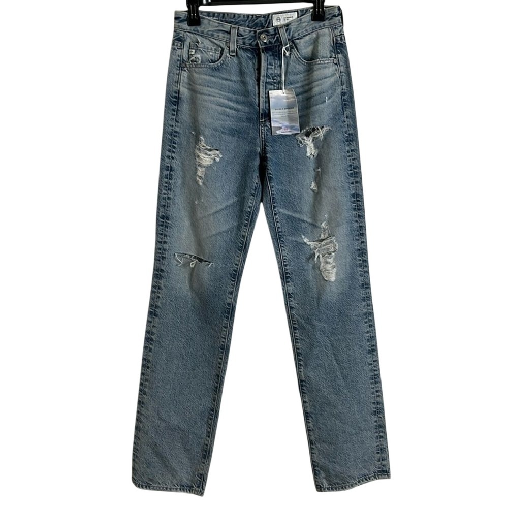 Adriano Goldschmied Alexxis Straight High Rise Vintage Fit Jeans in Brez size 26